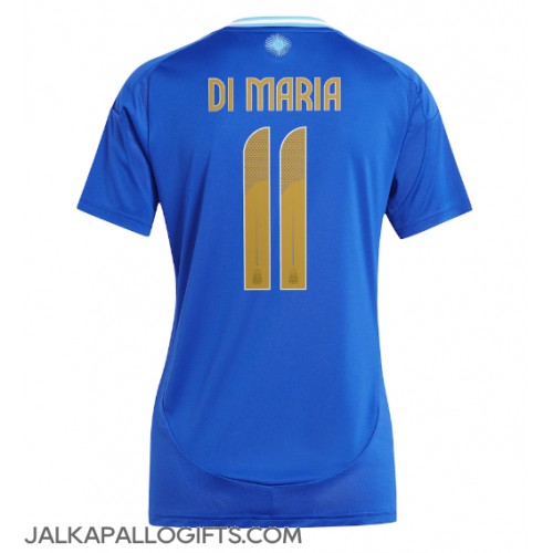 Argentiina Angel Di Maria #11 Vieraspaita Naiset Copa America 2024 Lyhythihainen